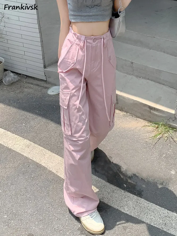 

Long Pants Women Sweet Cozy Harajuku Gothic Fashion Korean All-match Loose High Waist Teens Summer Clothing College Casual Y2k