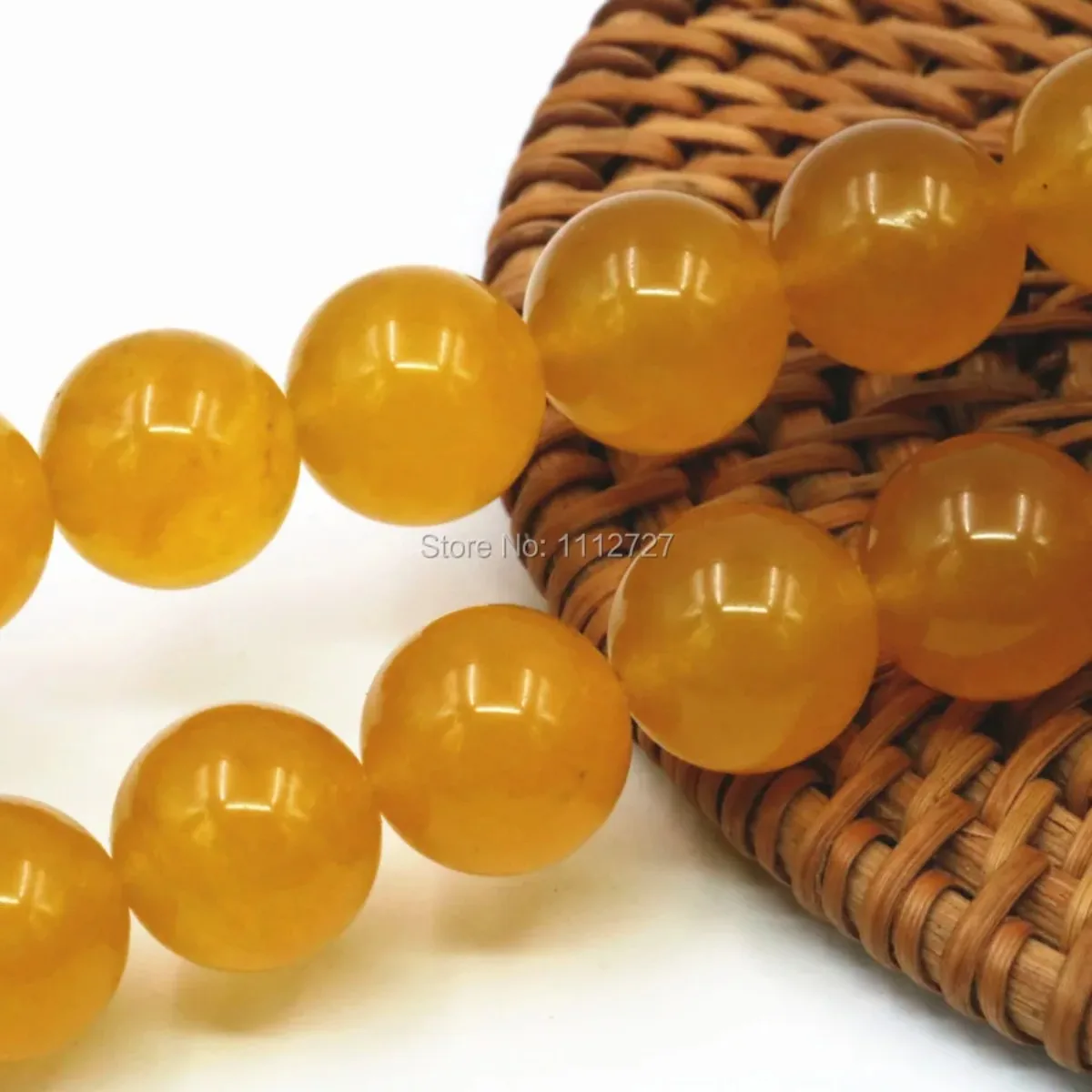 

4/6/8/10/12mm Round Yellow Jade Chalcedony Girl Christmas Gift Loose Beads Natural Stone Jewelry Making 15inch Accessory Crafts