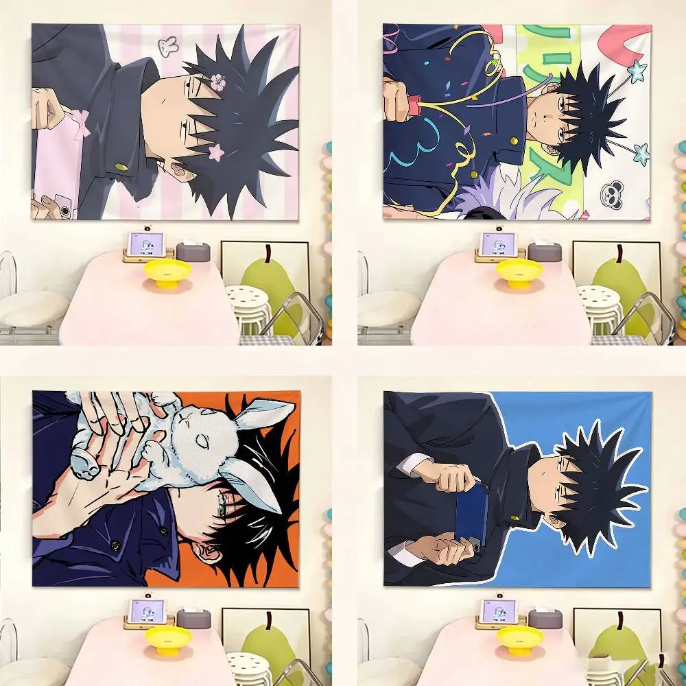 Fushiguro Megumi   Flags Wall Hanging Tapestry Outdoor Garage Room Decorative flag Background Blanket