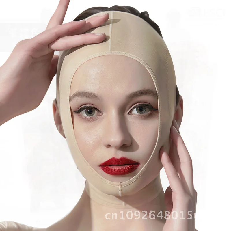 Maschera per benda per intaglio del viso Scultura per dormire Strumento di bellezza Sollevamento Rafforzamento Doppio mento Riduttore Tono della pelle regolabile