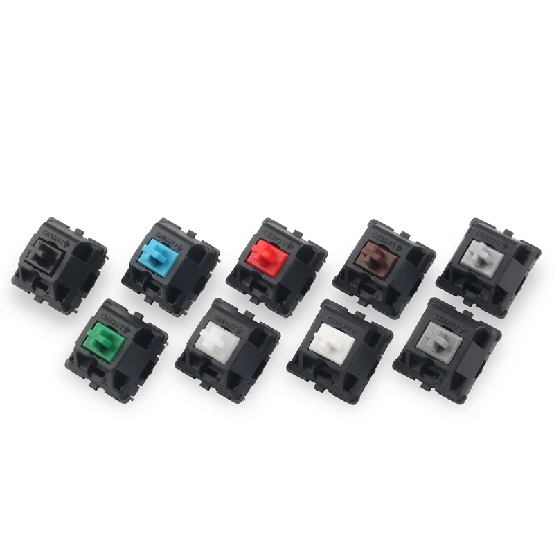 1pc original Cherry MX red black blue brown switch RGB switch nature white silent red silver mechanical keyboard switch 3 pins