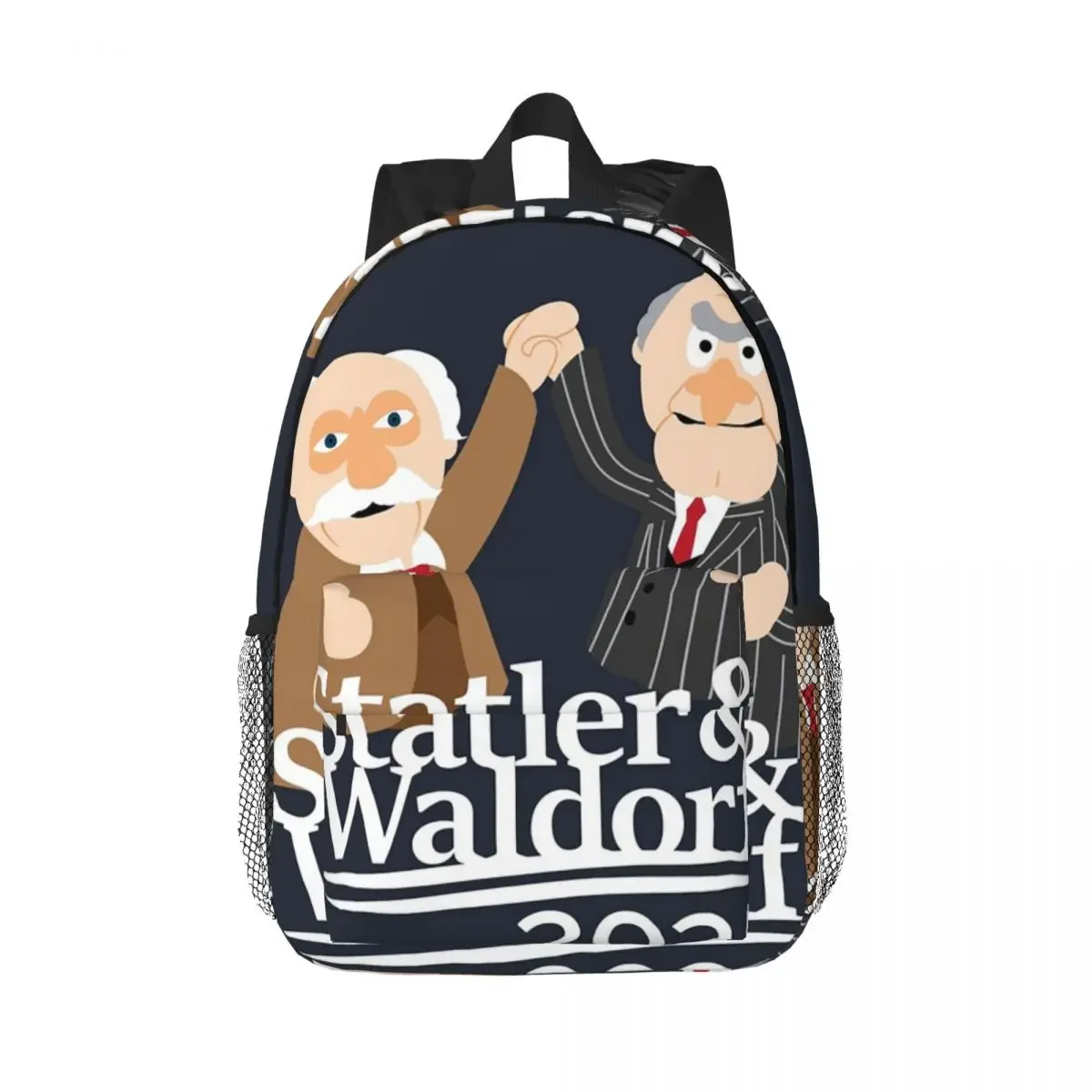 

Statler And Waldorf Backpacks Boys Girls Bookbag Casual Children School Bags Travel Rucksack Shoulder Bag Large Capacity