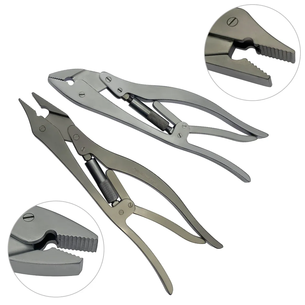 Strength Pliers with Serrated Jaws Spine Lumbar 5.5 pedicle screw system Orthopedics Bone Forcep Surgical Instrument