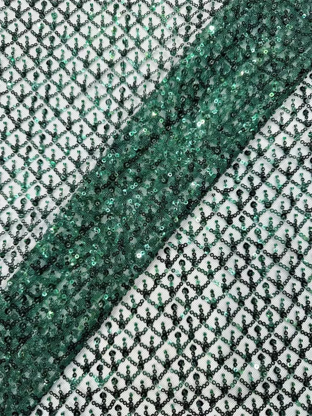 

Luxury Green 2024 High Quality French Tulle Sequin Lace Fabric African Groom Lace Fabric 5 Yards For Nigeria Wedding Party Dress