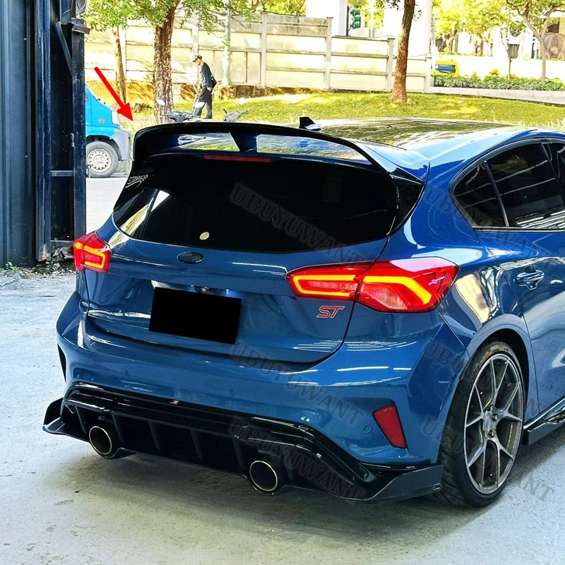 Für Ford Focus 2019 2020 2021 2022 Hochwertiger ABS-Kunststoff Heckflügel Dach Heckbox Dekorativer Spoiler Für Focus MD Spoiler