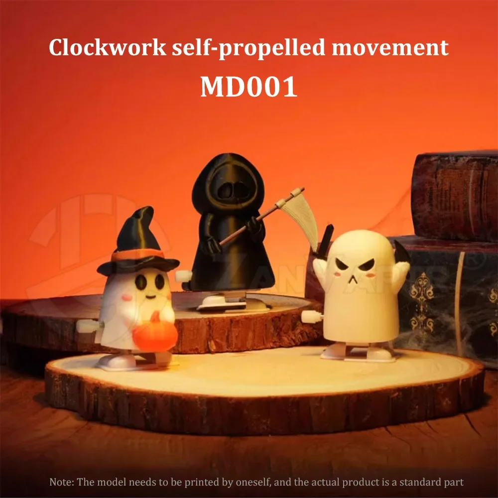 Dla drukarki 3D Bambu Lab Clockwork Self-Propelled Movement DIY Parts Decoration Accessories MD001 — zdjęcie produktu 3