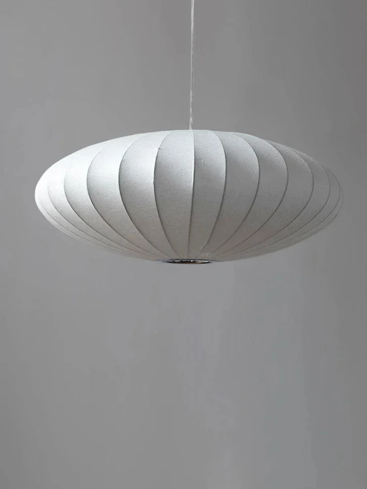 

Japanese Style Wabi-sabi Silk Pendant Lamp Chandelier Lighting For Living Dining Room Cream Style Silk Decoration Pendant Lamps