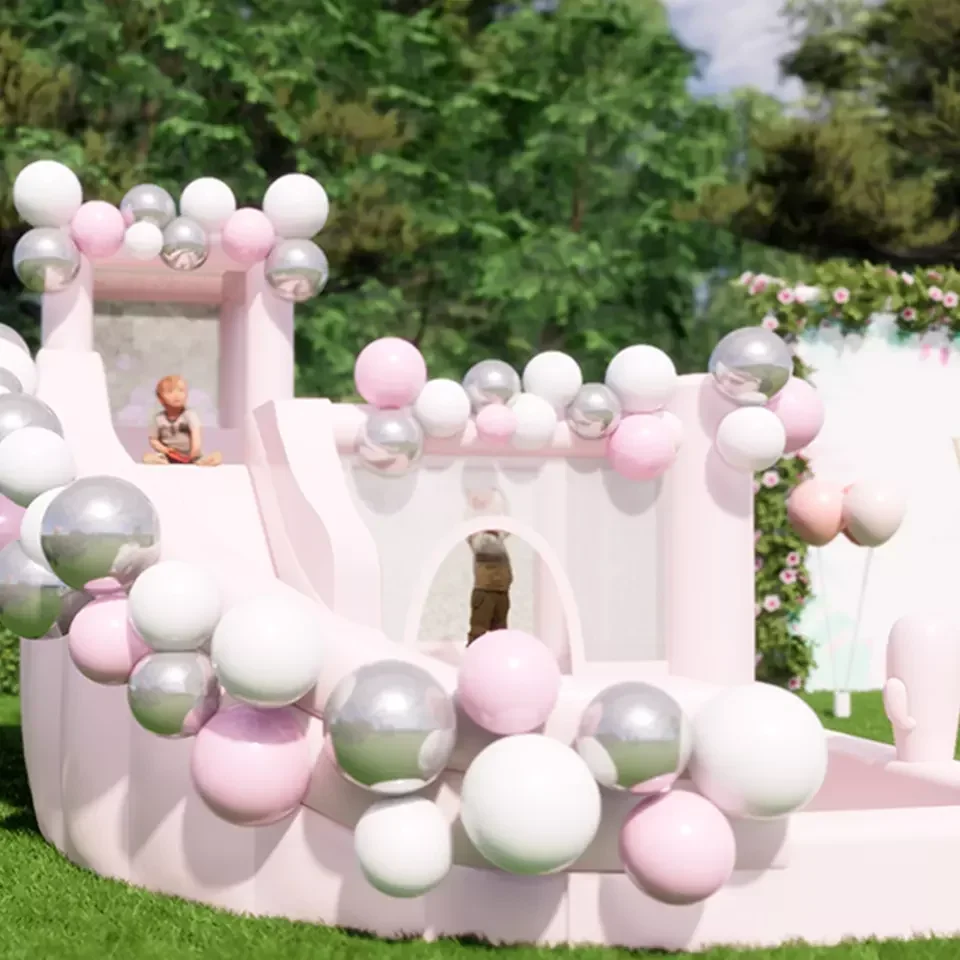 China Small Inflatable Bounce Castle Combo Outdoor Bouncer House Jumper Bouncy Children PVC Inflatable Bouncer Slide With Pool