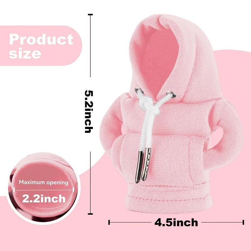 Gear Shift Hoodie,Universal Car Shift Knob Cover,Mini Hoodie for Car Shifter,Automotive Interior Cute Gadgets