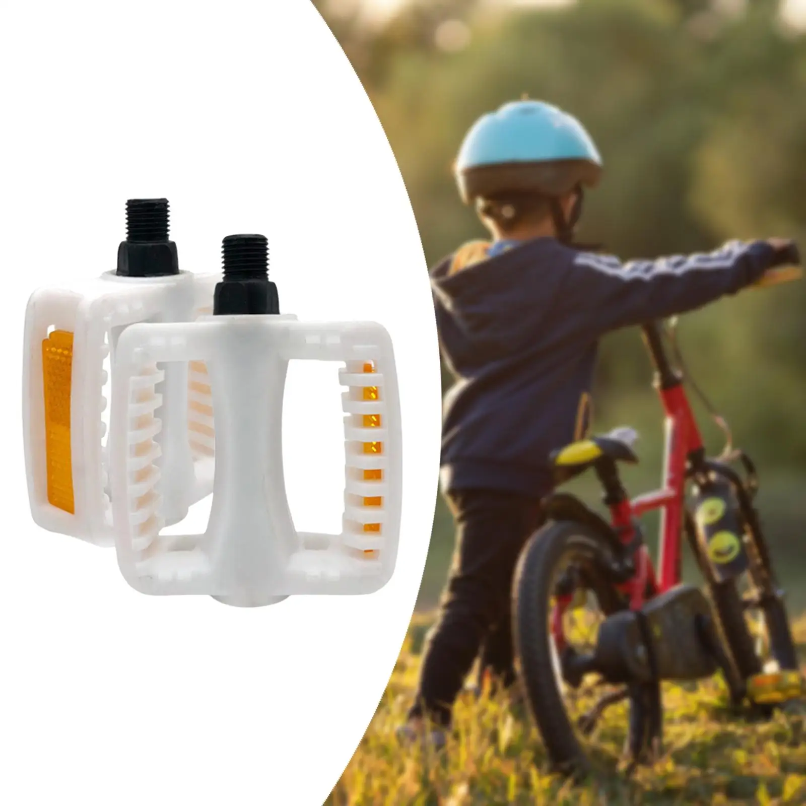 Universal Ball Bearing Kids Pedals Robust Chrome Moly Axis Light PP Housing Safe Grip for Learning and Practice Rides