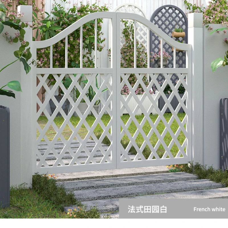 Anti corrosion wooden arch fence door decoration