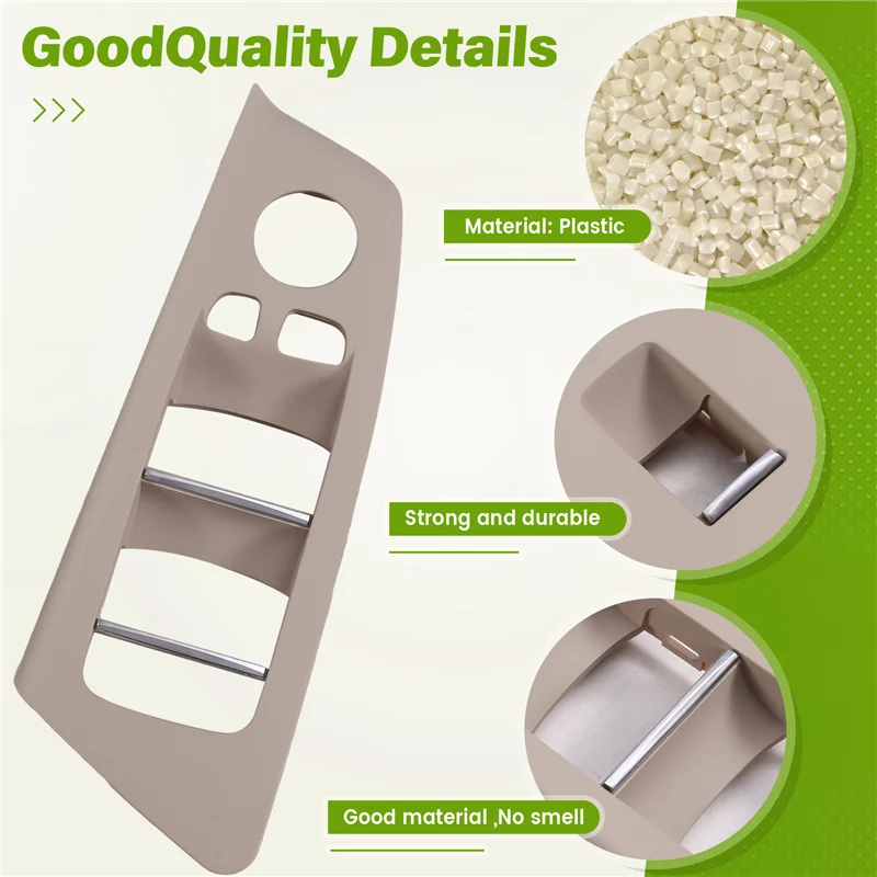 

NEW-Car Interior Door Window Switch Cover For BMW 5 Series M5 G30 G31 G38 F90 2017-2020 525 528 530 540