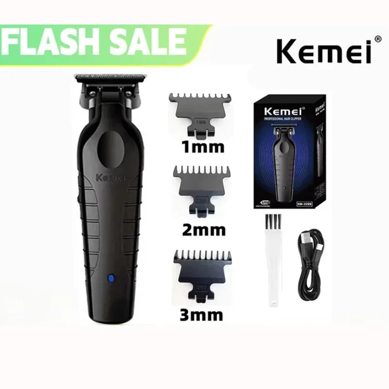 Kemei KM-2299 Men's Hair Clipper Professional Electric Hair Clipper USB Rechargeable Barber Trimmer Men's Electric Hair Clipper