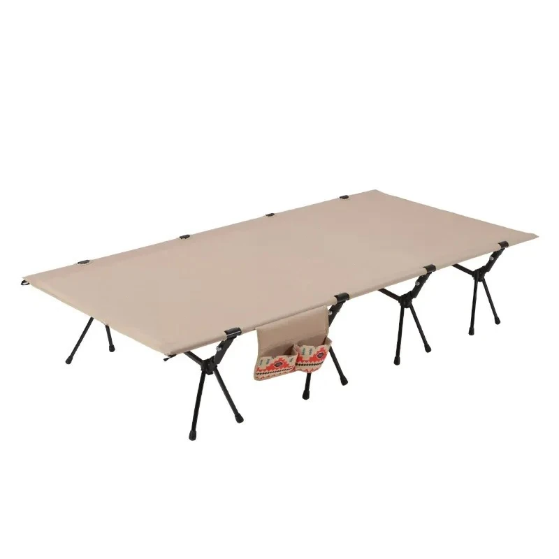 Aluminum Alloy Folding Camping Bed Ultra Light Portable Outdoor Travel Cot For Hiking Beach Nap Self Driving Tour Rest