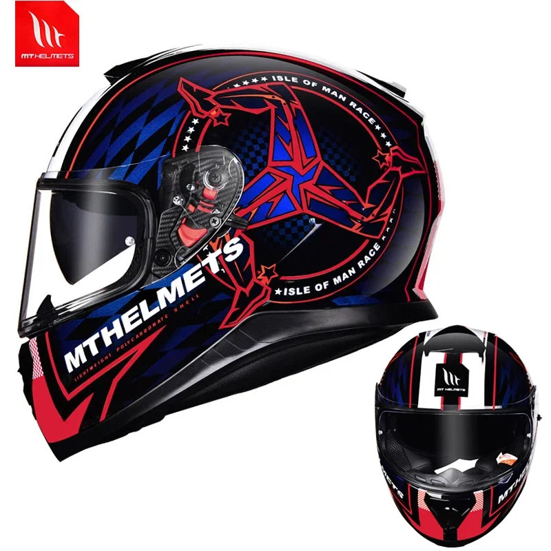 

Spain Helmet Raytheon3 Motorcycle Helmets Men's and Women's Racing Summer Four Seasons Safety Helmet Motorcycle Accessories