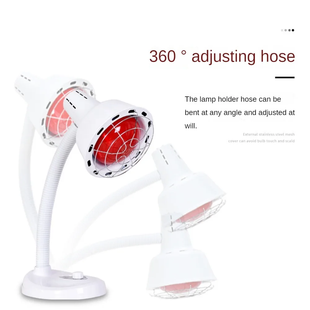 Desktop Infrared Light Baking Lamp,275W Near Red Infrared Heat Lamp With Timer for Body Relieve Joint Pain and Muscle Aches