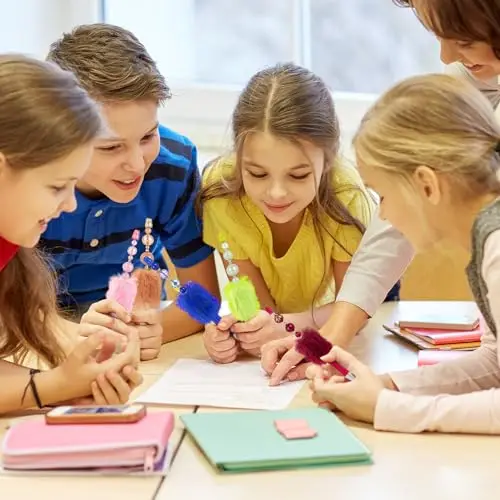 20Pcs of the latest colorful and creative plush  beaded perfect as gifts for students and for office supply promotions