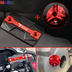 For Loncin Voge 525 DSX DS525X DS525 300AC 300R 300RR Accessories Motorcycle CNC Brake Fluid Cylinder Reservoir Cover Cap