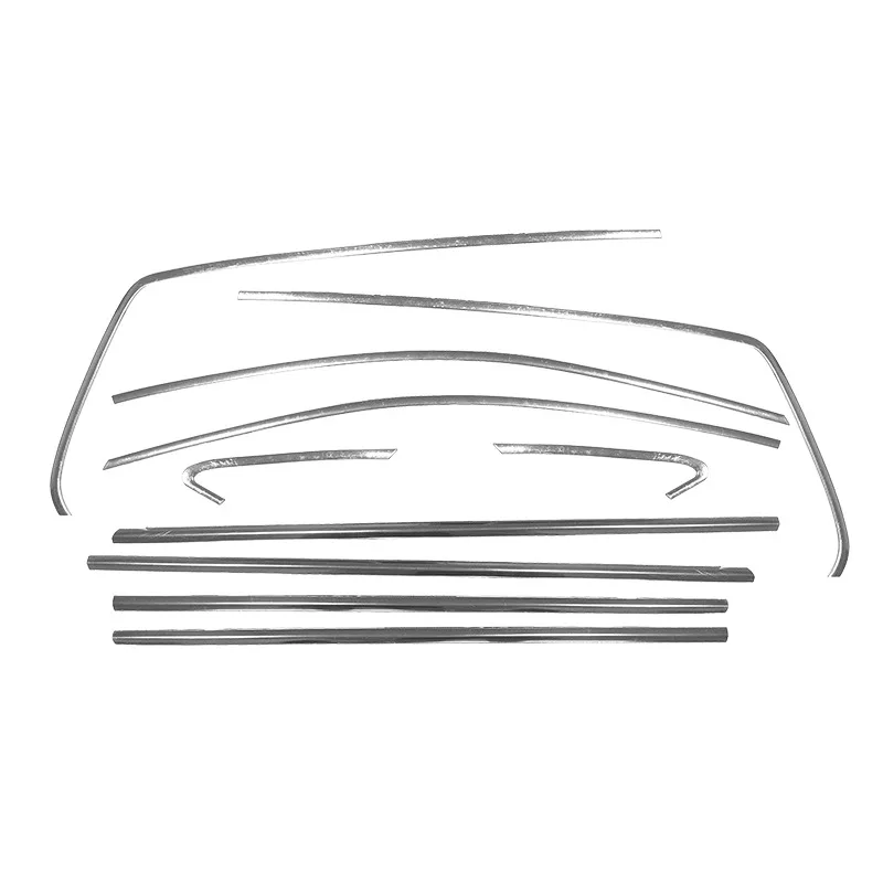 Suitable For 2013-2019 Volkswagen Golf 7 Window Trim Modification Silver Black Door Frame Chrome Decorative Parts