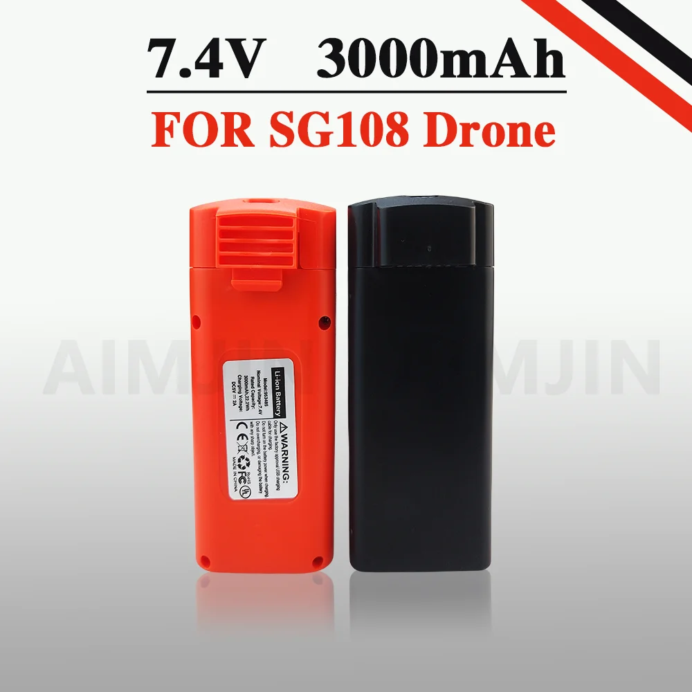 Original  SG108 Max Battery 7.4V 3000mAh 20min Flight Time SG108 Max Drone Battery SG108 Max Accessories Parts Spare Battery