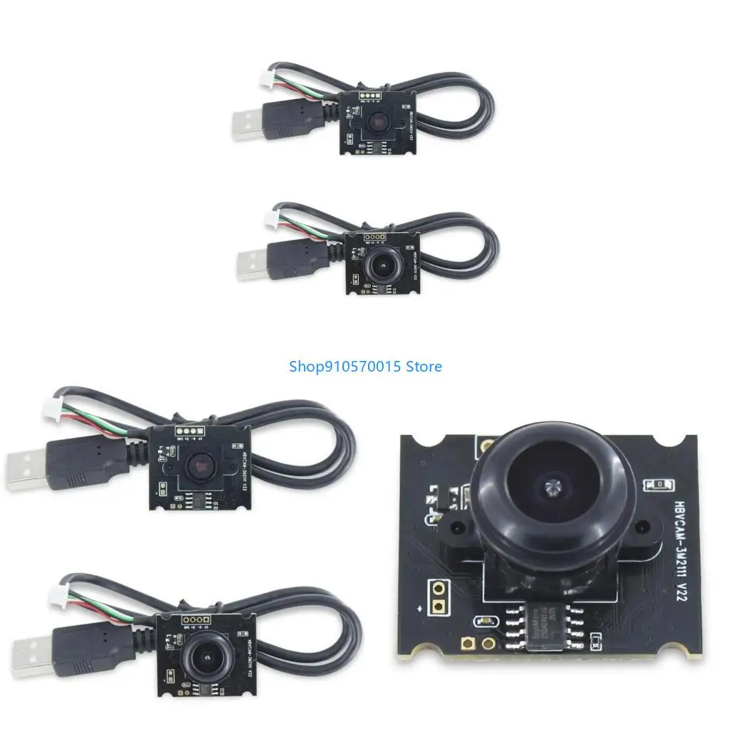 B95C OV3660 Camera Module Board 1080P 3MP 64/110 Degree Adjustable Manual-focus MJPG/YUY2 for Face Recognition Projects