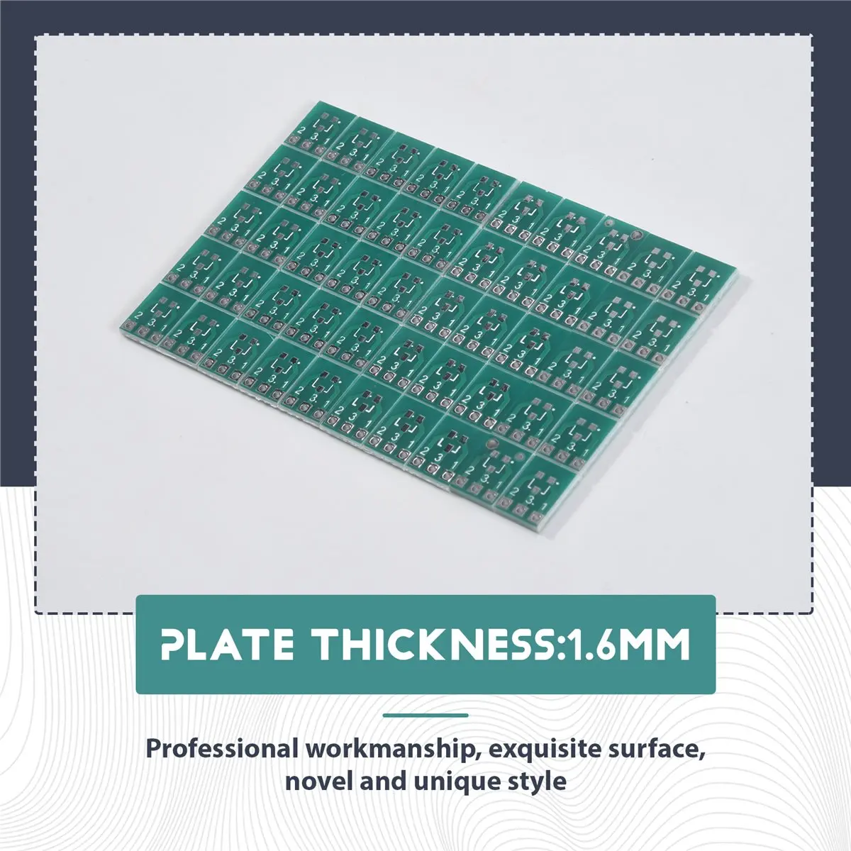 A14M 50Pcs SOT23 SOT23-3 Turn SIP3 Double-Side SMD Turn DIP SIP3 Adapter Converter Plate SOT SIP IC Socket PCB Board DIY Kit