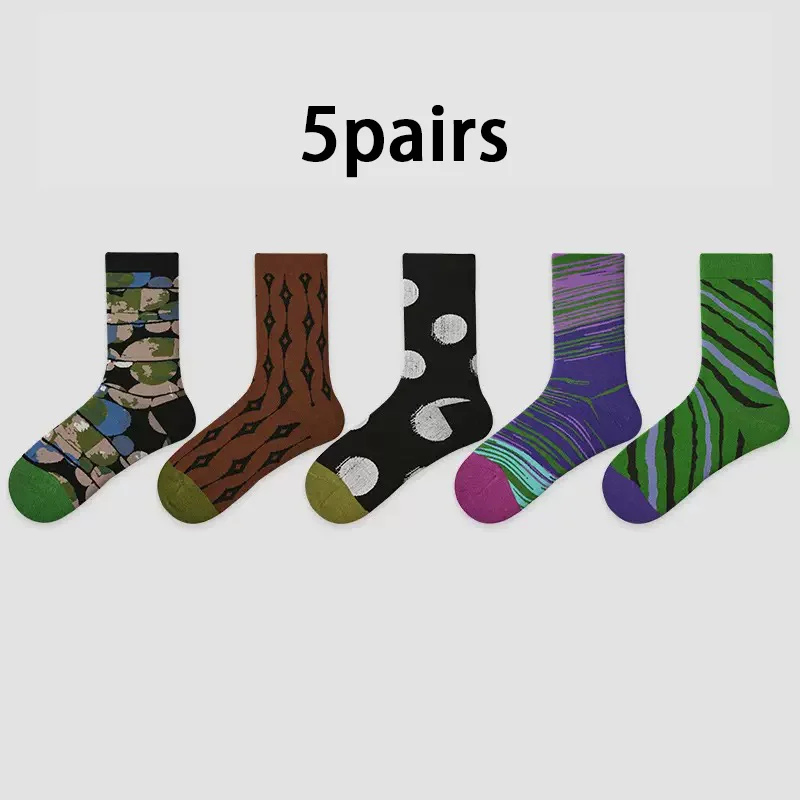 

HeYe classic line simple design comfortable breathable sweat-absorbing warm combed cotton women's mid-tube socks