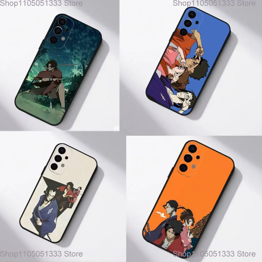 

Anime S-Samurai C-Champloo Phone Case For Samsung S25,S24,S21,S22,S23,S30,Ultra,S20,Plus,Fe,Lite,5G Black Cover