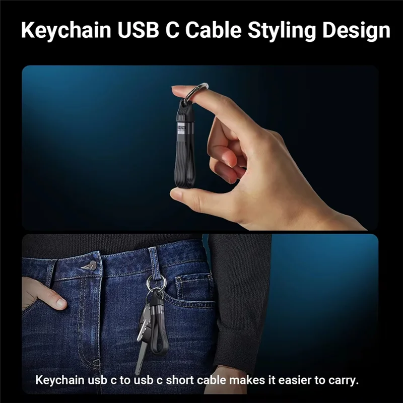-FDDT 8K USB4 Type C Cable For Laptop  40Gbps Data Transfer 240W PD3.1 QC4.0 Fast Charging Cable For Phone