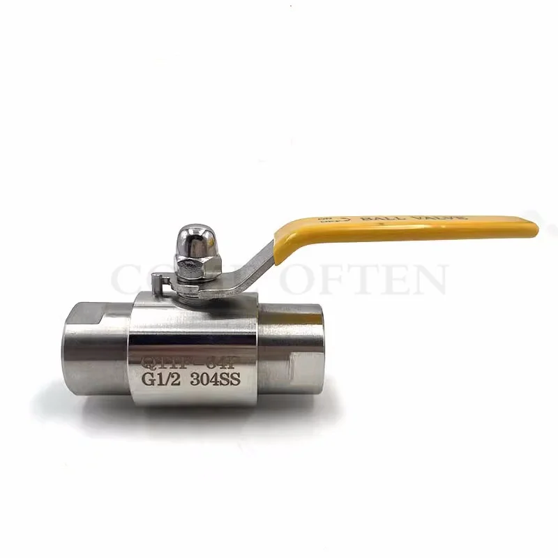 Q11F/SA-64P  304 stainless steel air source ball valve  High pressure ball valve with internal thread through G1/2