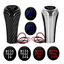 5/6 hız vites topuzu kırmızı/mavi/beyaz LED ışık Shifter kolu hentbol için BMW M E46 E90 E91 E92 E36 E82 E87 E88 F30 X1 X3 X5