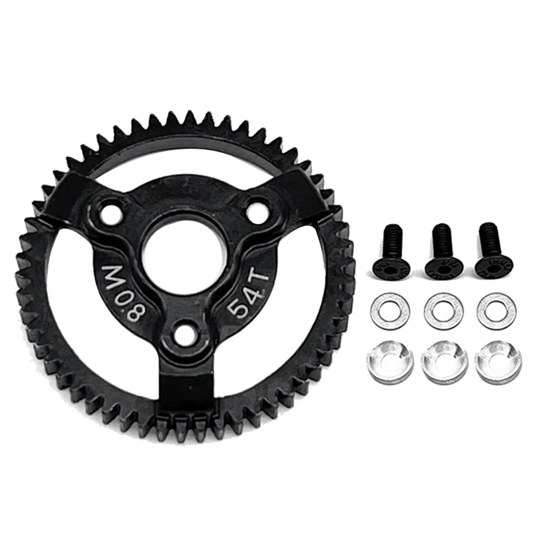 Steel Metal Gear 32P(M0.8) 54T Motor Pinion Gears for 1/10 Traxxas Summit,Revo,E-Revo,Slash RC Buggy Truck Upgrade Parts