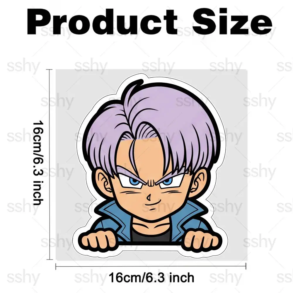 DRAGON BALL GOKU Funny Long Lasting Waterproof Reflective Sticker Scratch Conceal Fit Motorcycle Car Helmet Fridge Decals