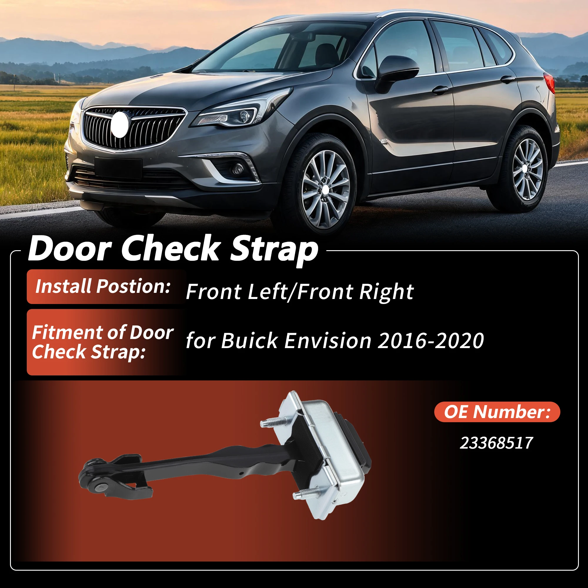 UXCELL Front Left/Front Right Door Check Strap for Buick Envision 2016-2020 No.23368517
