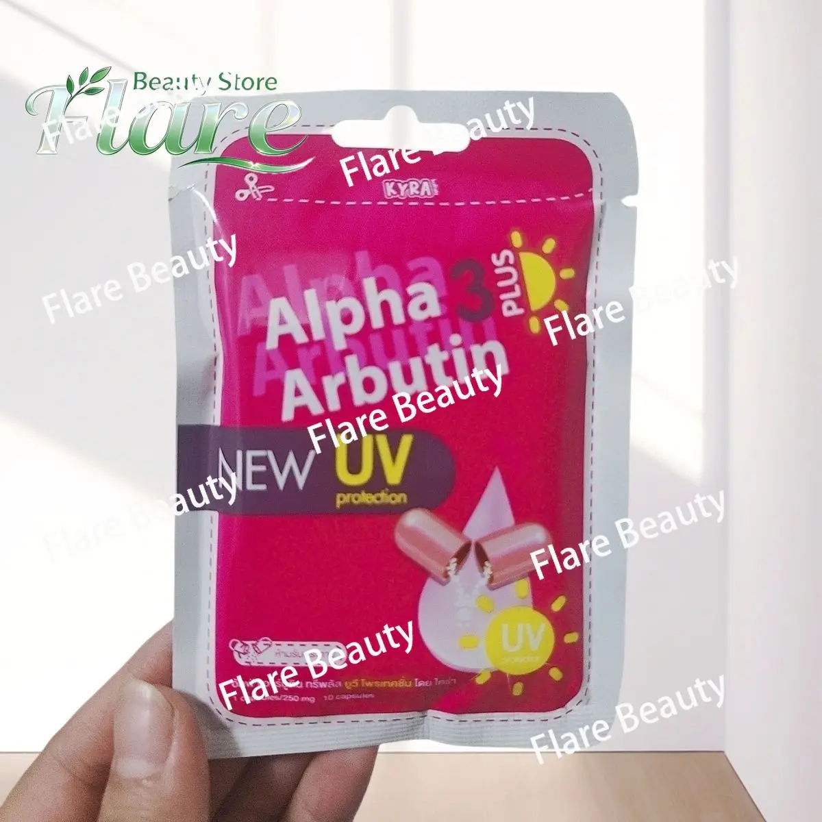 Thailand Arbutin 3 Plus Skin Brightening Powder Mix with Lotion Glutathione Vitamin C Dark Spots Corrector for Face Body Care