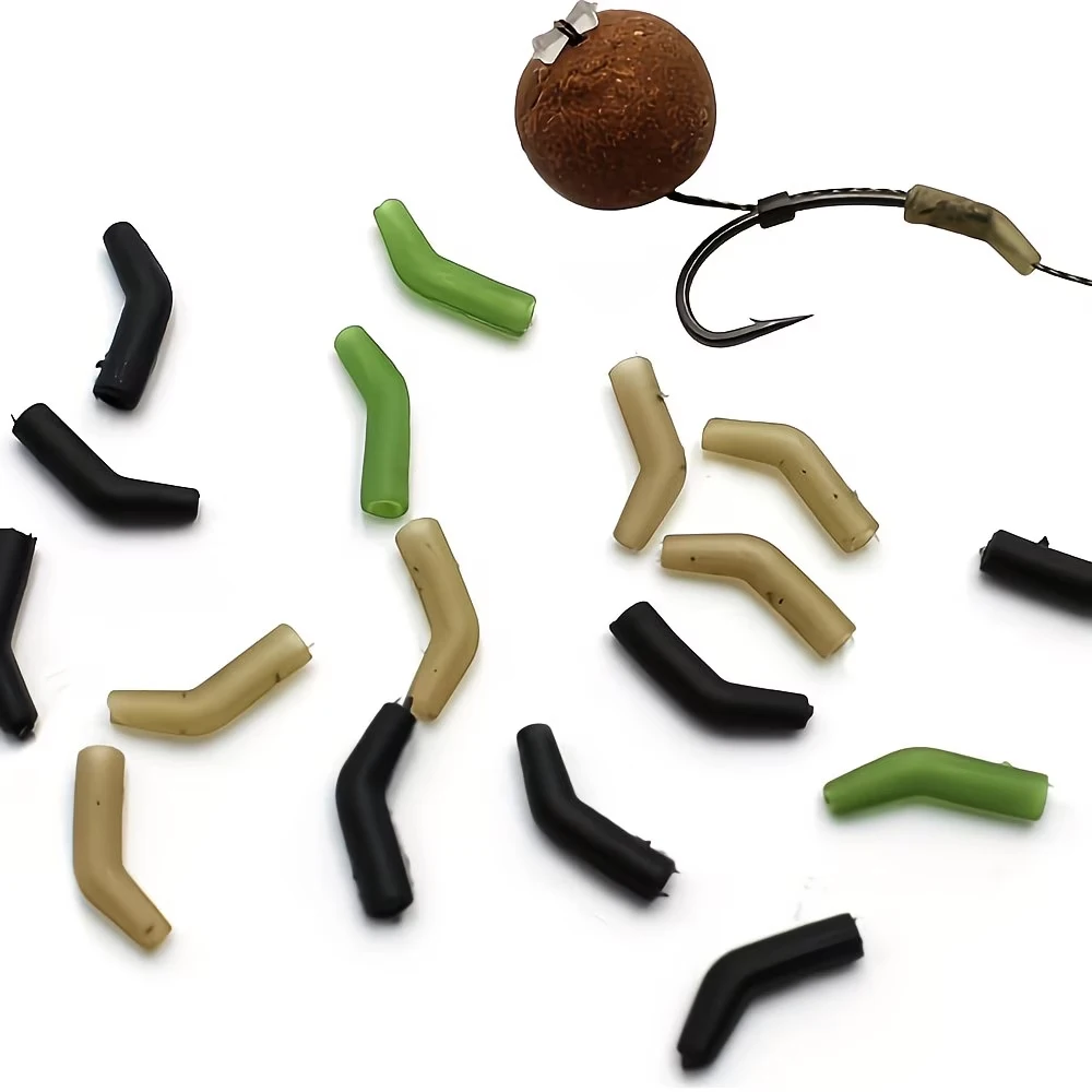 YOTO 60 Stück Karpfenangel-Zubehör: Anti-Tangle-Hülsen und Hakenausrichter für Ronnie Hair Rig und Method Feeder