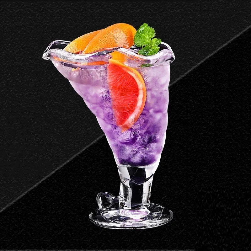 

315ml Creative Bubble Tea Cup, Juice Glass Cup, Milkshake Drink Cup, Iced Coffee Cup,Cocktail Martini Glass Cup Cocktail Tool