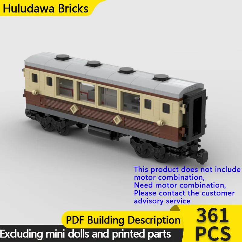City Car Model MOC Building Bricks Railway Transportation Kitchen Car Modular Technology Gift Holiday Assemble Children Toy Suit
