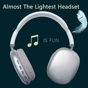 Headphone Bluetooth Nirkabel P9 Baru Mikrofon Peredam Bising Pod Over Ear Headset Gaming Olahraga untuk Apple 10 telepon kepala peredam bising penjualan terbaik - №