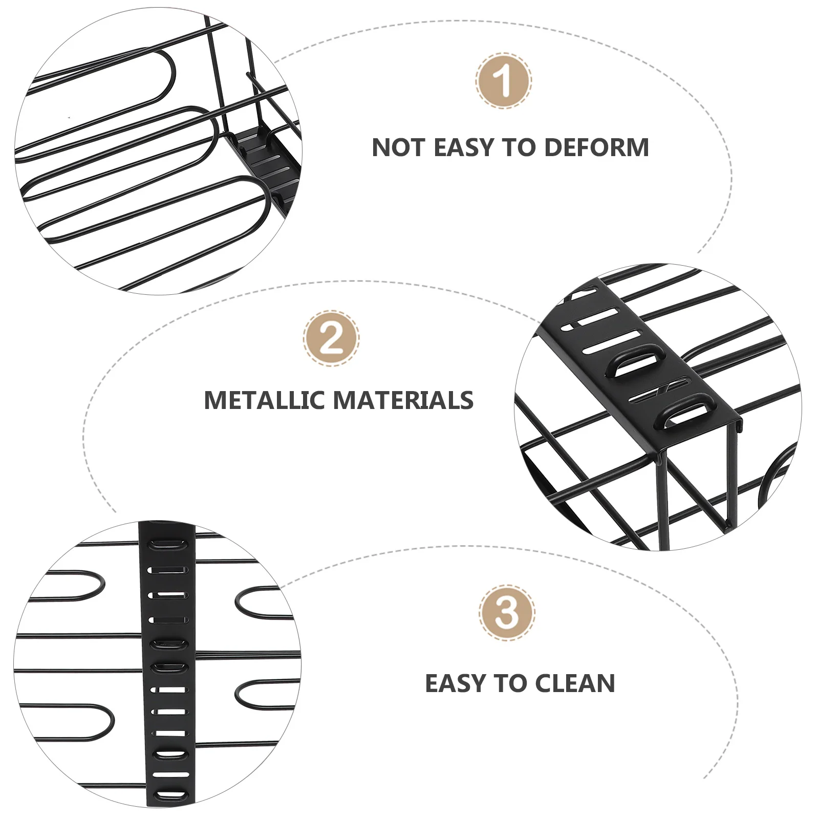 

Kitchen Storage Rack Pot Cover Holder Iron Easy Clean Home Restaurant Spoon Spatula ganizer Counter Stove