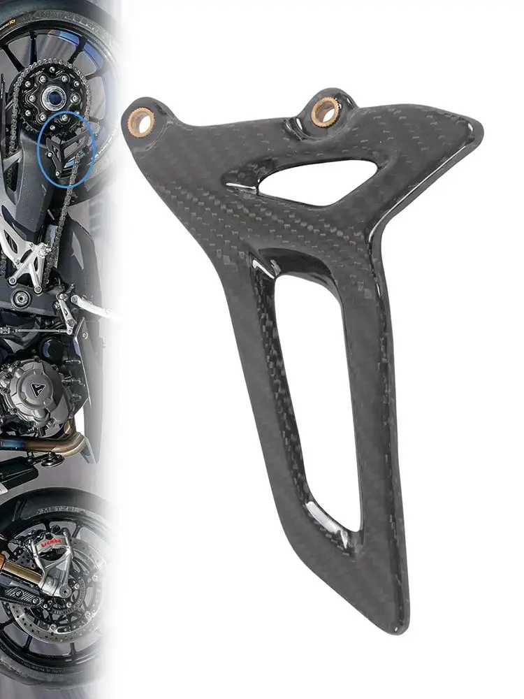 Garde-chaîne inférieur en Fiber de carbone pour Triumph Speed Triple 1200 RS 2021 2022 2023 100%, Modification de moto