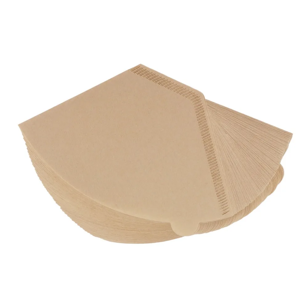 100pcs set 2 to 4 Cup Coffee Filter Paper #4 Size 100Pcs One-Use Coffee Filters Pour Over Drip Coffee Maker Nature Coffee Filter