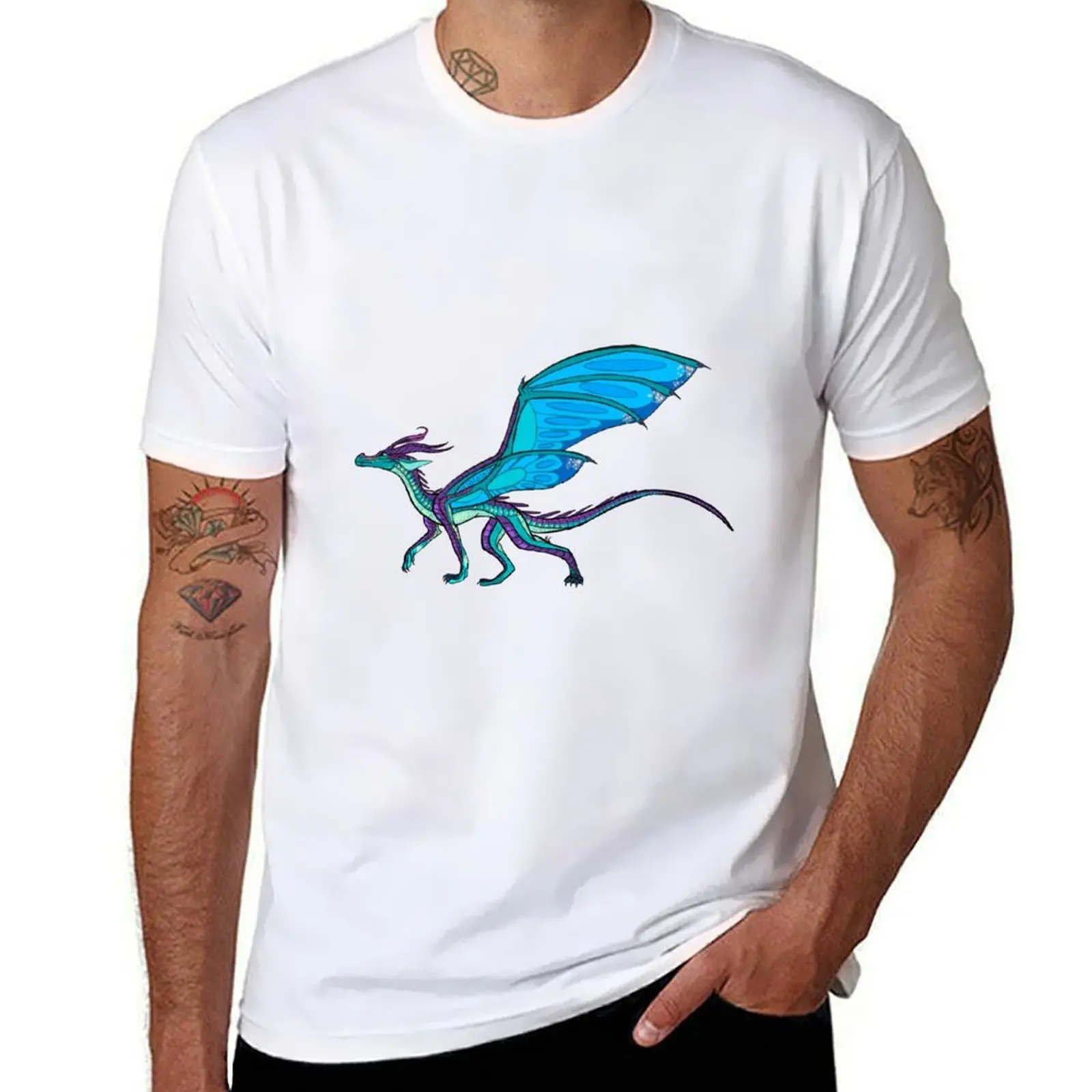

Blue the Silkwing with wings T-Shirt t shirt for man 100 percent cotton man tshirt T-Shirt