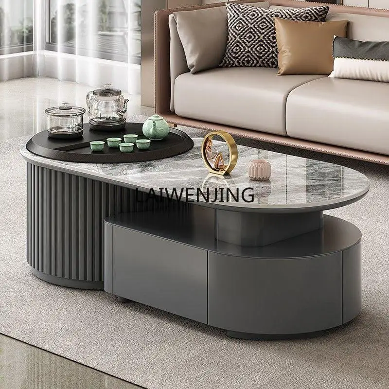 MJY light luxury fire stone kung fu tea tea table integrated multi-functional coffee table combination