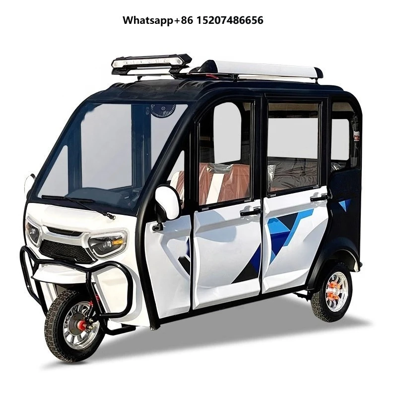 Affordable Electric Tricycle Cab Three Wheeler Tyre 1200W 2000W 3000W Electric Trike Tricycle Pedicab Reverse Tricycle Adults