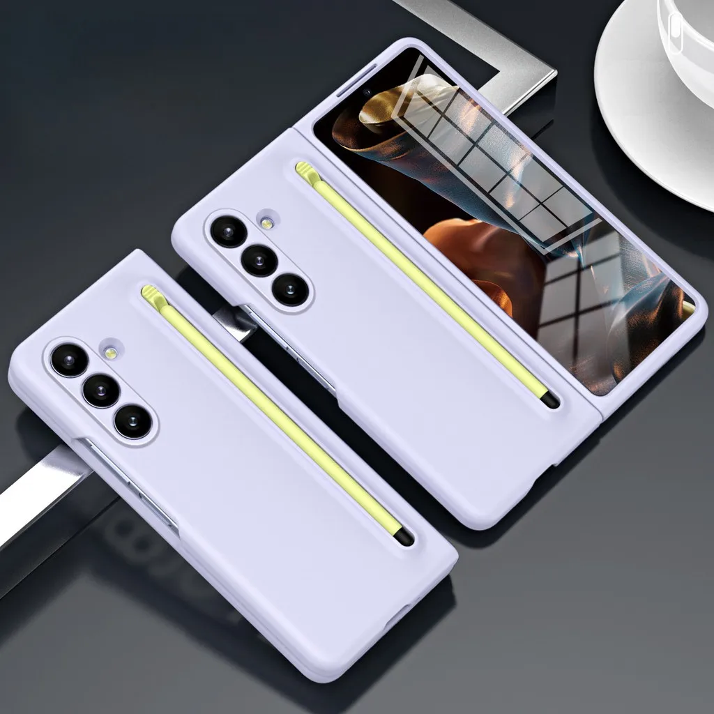 Skin Feel Purity Casing For Samsung Z Fold8 Fold7 Candy Color Hard PC For Samsung Galaxy Z Fold 8 7 6 5 4 3 Protection Case