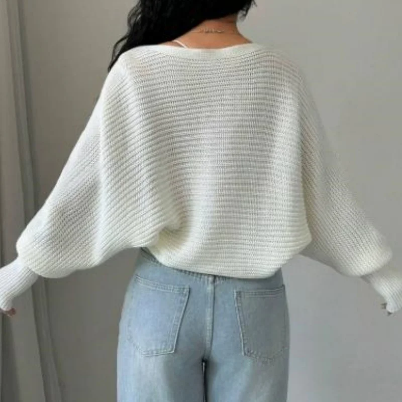 

Свободный вязаный кардиган, свитер 2025 г., женские повседневные простые базовые кардиганы, осенне-зимние женские свитера, пальто, одежда, топы