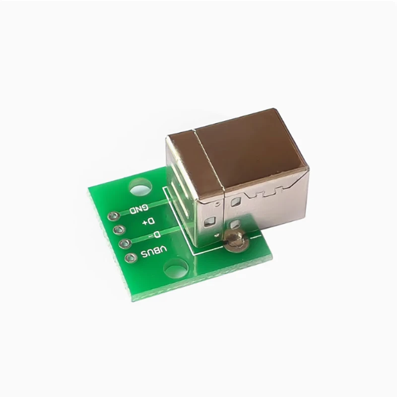1PCS Square USB To DIP Adapter Board Female Head Socket Straight Insertion B-type Square Interface Printer Data Cable Connection