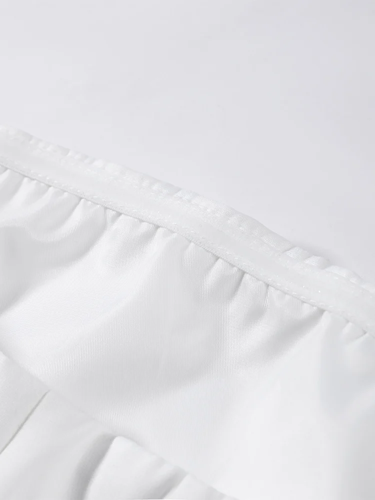 Halbrollkragen-Cape-Tube-Top-Anzüge für Damen, elegantes, kurzärmliges, schulterfreies Oberteil mit Taillenbetonung, schickes Büro-Outfit, Clubwear, Neu – Detail 14