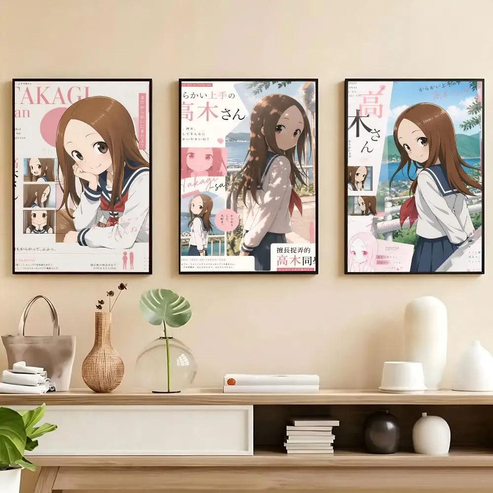 Rastar Teasing Master Takagi-san Anime Poster Poster HD Self Adhesive Waterproof Wall Art Ideal For Home Office Dorm Bedroom Gr
